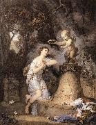 GREUZE, Jean-Baptiste Votive Offering to Cupid ghf oil painting